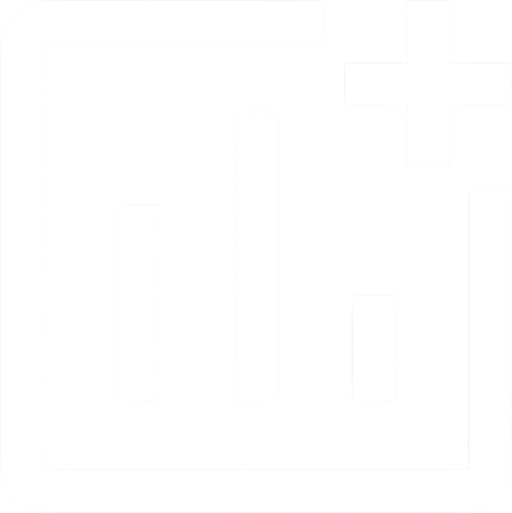 Chart plus. icon